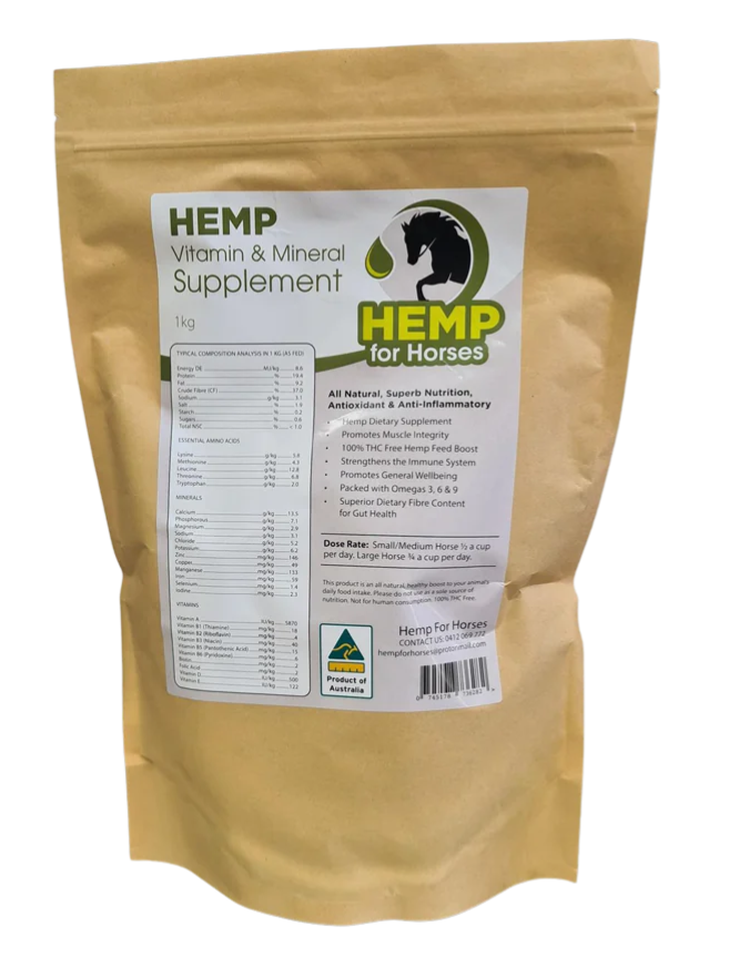 Hemp Vitamin & Mineral Supplement Pellets Hemp For Horses